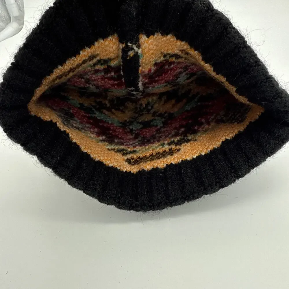C.C Baby Exclusive Soft Aztec Pattern Beanie With Faux Fur Pom Western NEW